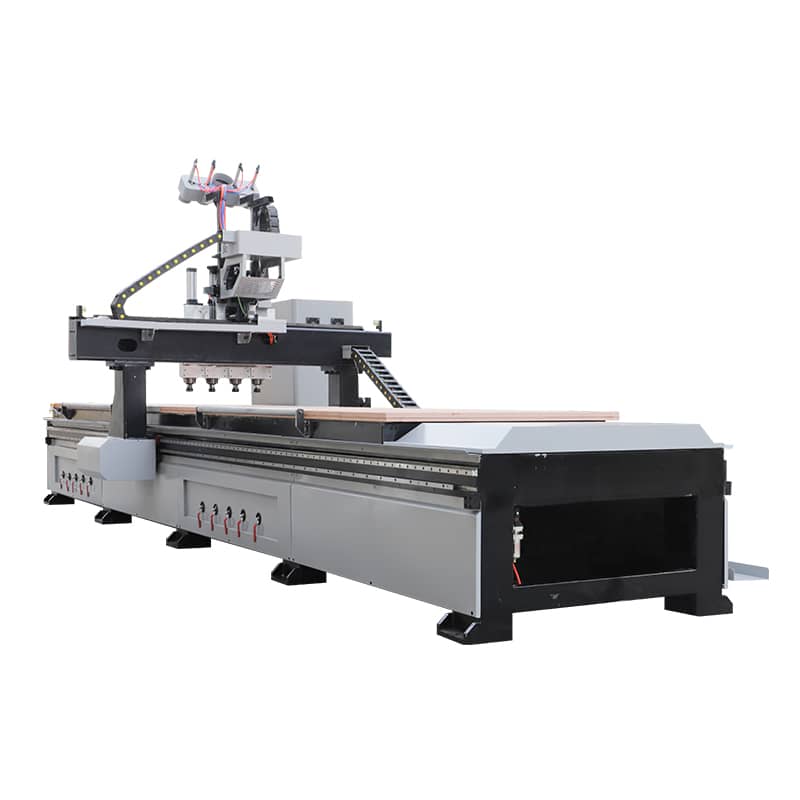 Máquina de enrutador CNC de corte de tablero de MDF y madera contrachapada de plataforma doble