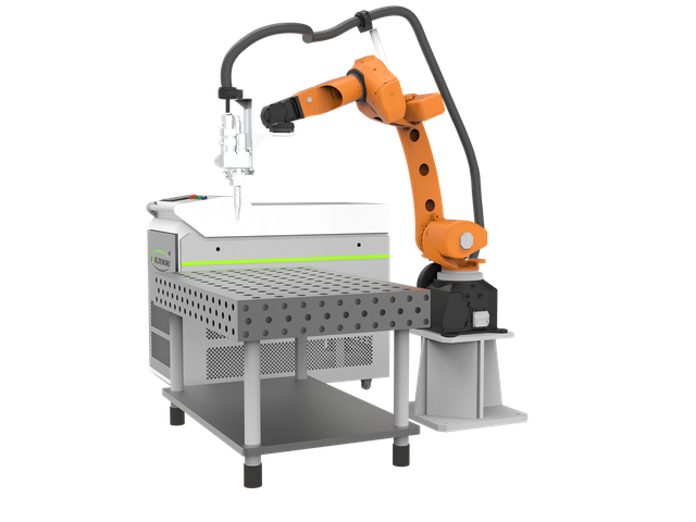 Sistema de máquina de soldadura con láser robot