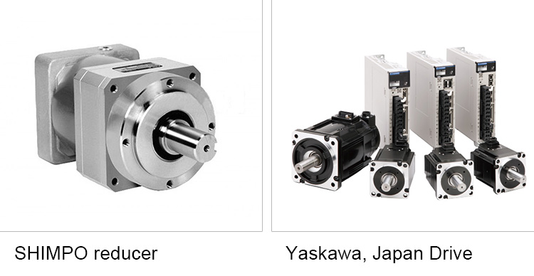 Shimpo reductor + Yaskawa, Jap&oacute;n Drive
