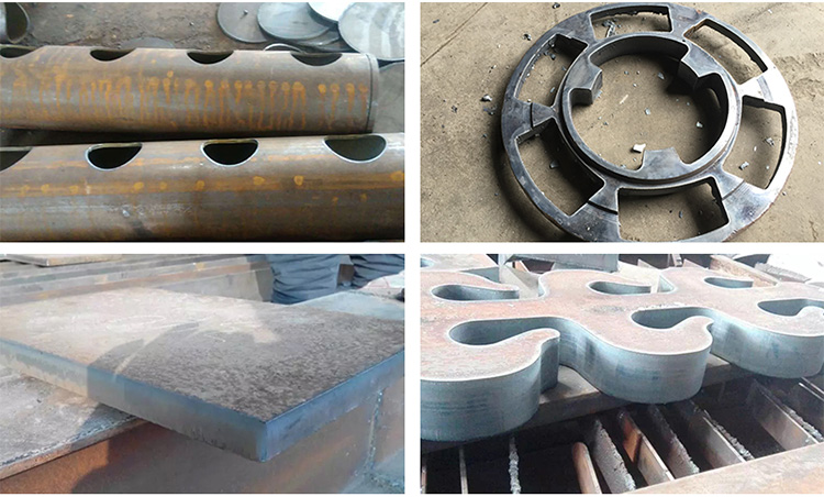 Muestras de corte de plasma