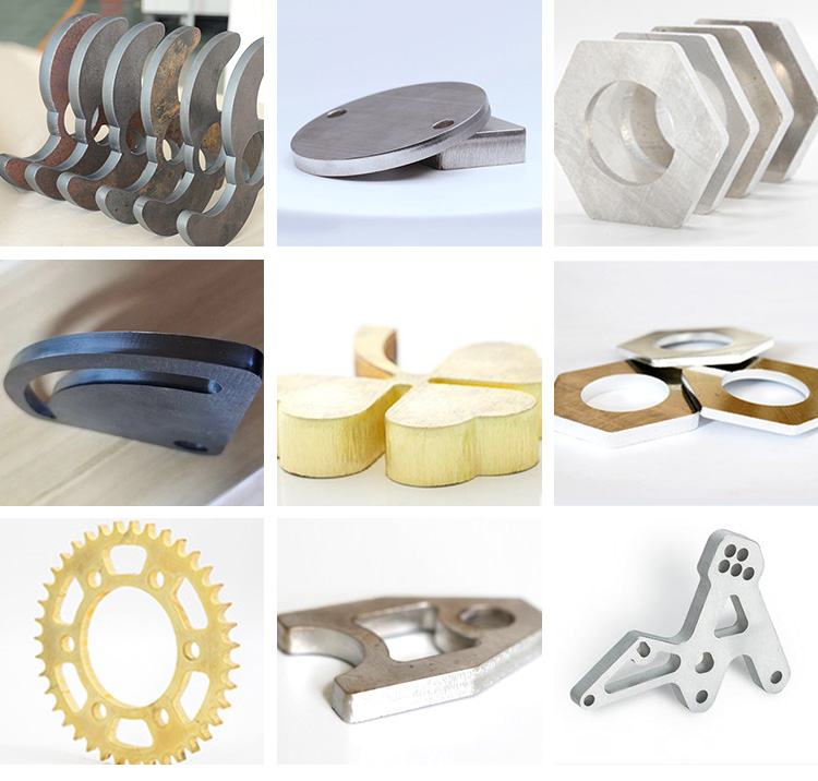 Muestras de corte de plasma