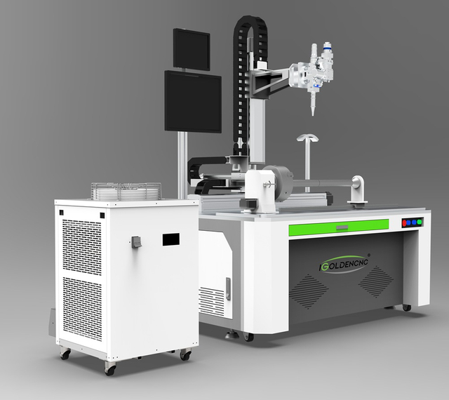 Máquina de soldadura por láser de fibra automática