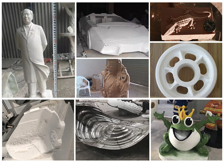 Enrutador CNC de madera ATC de espuma de 4 ejes