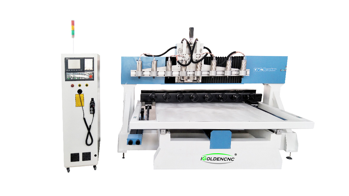 Enrutador CNC multi-cabeza de 4 ejes