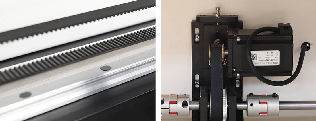 Gu&iacute;a de Taiw&aacute;n y cintur&oacute;n de transmisi&oacute;n y motor paso a paso