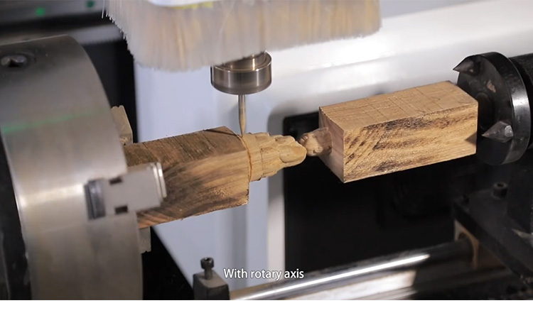 M&aacute;quina de enrutador CNC de 4 ejes